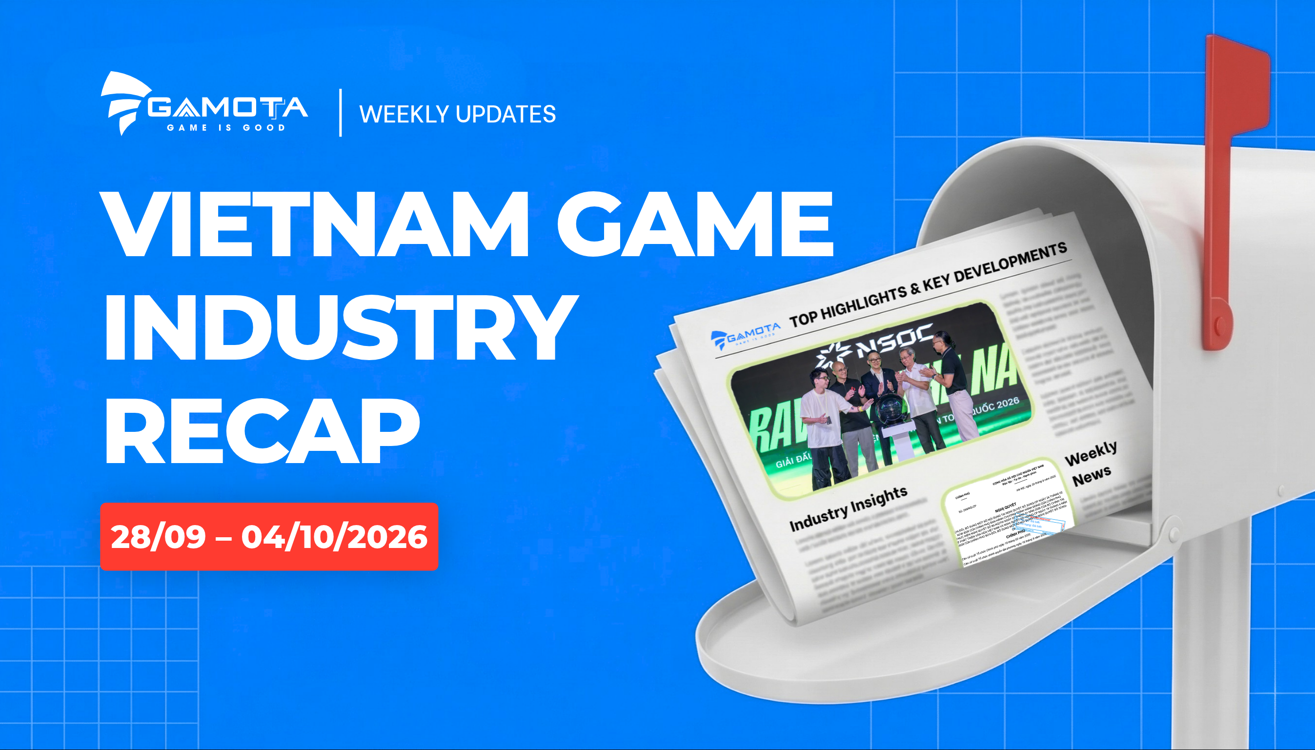 Điểm tin tuần Ngành Game Việt Nam: 28/09 – 04/10/2026